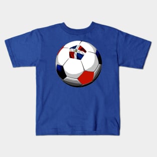 Dominican Republic Soccer Kids T-Shirt